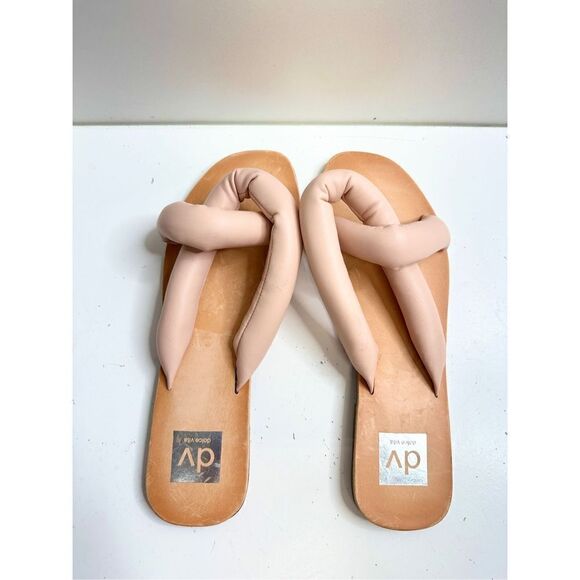 DV Dolce Vita Sandals Womens Size 9 Pink Janae Slip On Flats - Picture 5 of 10